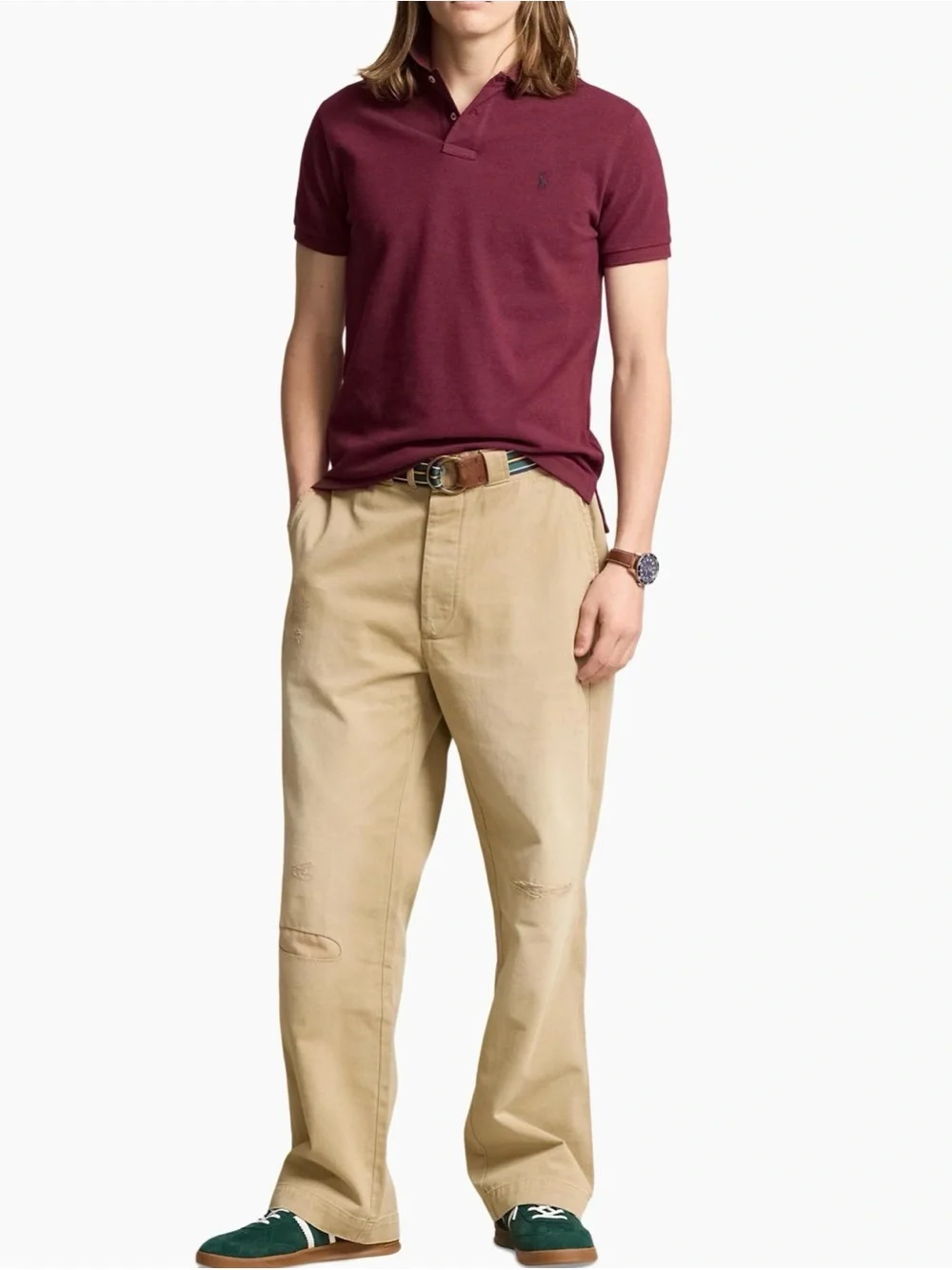 Polo by Ralph Lauren Men’s Maroon Short-Sleeve Polo